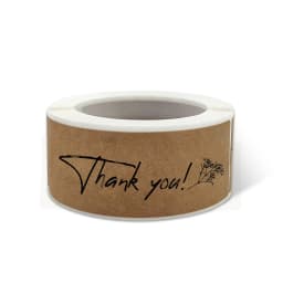 120pcs/roll Kraft Paper Thank You For Your Order Stickers 3x1 Inch Sealing Labels For Small Business Handmade Decor Stickers