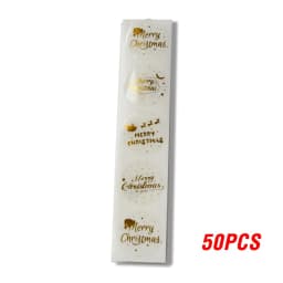 50-500pcs Labels 1inch Clear Gold Foil Thank You Stickers For Wedding Pretty Gift Cards Envelope Sealing Label Stickers
