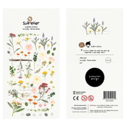 Korean Import Suatelier Flowers Letter Sticker Stickers Diary Sticker Scrapbook Decoration PVC Stationery Stickers School Gift