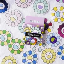 46Pcs Vintage Flower & Sun Aesthetic Stickers for DIY Scrapbooking Decals Stationery Vintage Theme Home & Garden