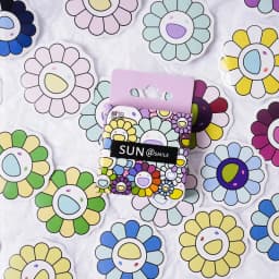 46Pcs Vintage Flower & Sun Aesthetic Stickers for DIY Scrapbooking Decals Stationery Vintage Theme Home & Garden