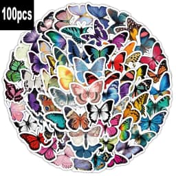 100p Cute Aesthetic Stationery School Office Supplies Sticker Kawaii Diary Decoration Lot Stickers Pack Korean Paper