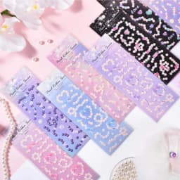 12PCS Korean Aesthetic Journal Stickers Pack Wholesale Kpop Toploader Decoration Scrapbooking Supply Cute Holographic Deco Seal