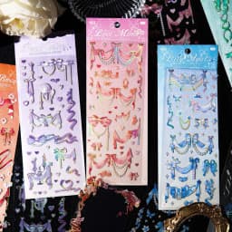 12PCS Korean Aesthetic Journal Stickers Pack Wholesale Kpop Toploader Decoration Scrapbooking Supply Cute Holographic Deco Seal