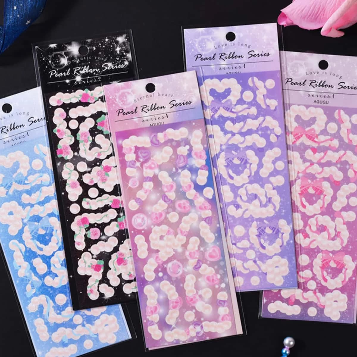 12PCS Korean Aesthetic Journal Stickers Pack Wholesale Kpop Toploader Decoration Scrapbooking Supply Cute Holographic Deco Seal
