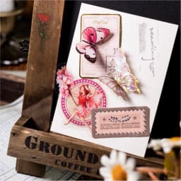 50pcs Fairy Tale Forest Series Retro Fairy Tale Handbook Decorative PET Stickers DIY Diary Scrapbook Aesthetic Stickers