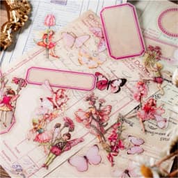 50pcs Fairy Tale Forest Series Retro Fairy Tale Handbook Decorative PET Stickers DIY Diary Scrapbook Aesthetic Stickers