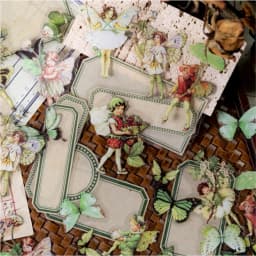 50pcs Fairy Tale Forest Series Retro Fairy Tale Handbook Decorative PET Stickers DIY Diary Scrapbook Aesthetic Stickers