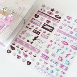 WAKAWAKA Deco Stickers for Scrapbooking Cute Keluli Moment Pink Wing Star Decorative Stickers Diy Phone Luggage Motorcycle