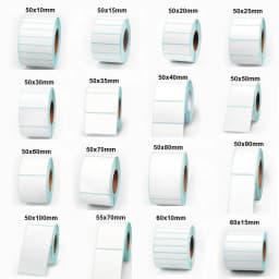 50-60MM WIDTH White Paper Direct Print Thermal Sticker for Bar Code SKU Shipping Label Price Tag