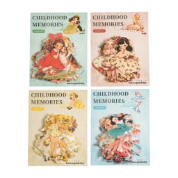 25pcs/1lot Kawaii Scrapbook Stickers Childhood Memories Junk Journal Gold Planner Stationery Sticker Planner Decorative