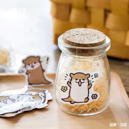 45 pcs/Box Cute Animal Otter Animal Decorative Washi Stickers Scrapbooking Stick Label Diary Stationery Album Stickers