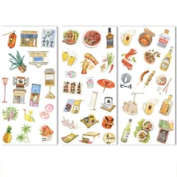 3Sheets Travel Stationery Stickers Cute Decorative Stickers Set Scrapbooking Diary Planner DIY Notebook Phone