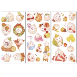 3Sheets Travel Stationery Stickers Cute Decorative Stickers Set Scrapbooking Diary Planner DIY Notebook Phone