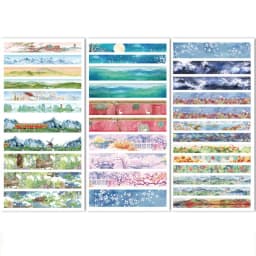 3Sheets Travel Stationery Stickers Cute Decorative Stickers Set Scrapbooking Diary Planner DIY Notebook Phone