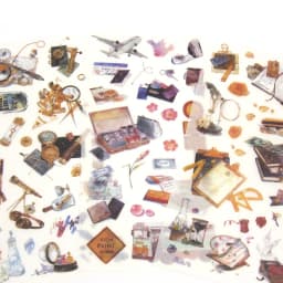 3Sheets Travel Stationery Stickers Cute Decorative Stickers Set Scrapbooking Diary Planner DIY Notebook Phone