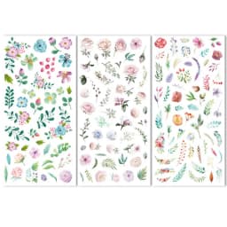 3Sheets Travel Stationery Stickers Cute Decorative Stickers Set Scrapbooking Diary Planner DIY Notebook Phone