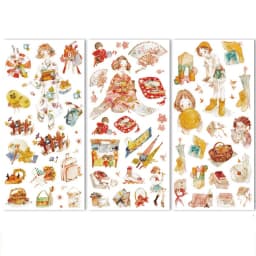 3Sheets Travel Stationery Stickers Cute Decorative Stickers Set Scrapbooking Diary Planner DIY Notebook Phone