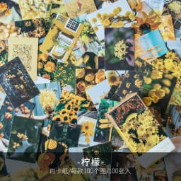 100pcs/Box Vintage Paper Kraft Cardstock Scrapbooking/Card Making/Journaling Project DIY Diary Decoration LOMO Card Van Gogh