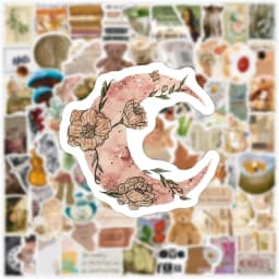 10/30/50/100PCS Art Life Cartoon Sticker Aesthetic PVC Decoration Stationery Scrapbooking School Supplies