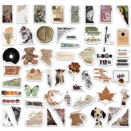 10/30/50/100PCS Art Life Cartoon Sticker Aesthetic PVC Decoration Stationery Scrapbooking School Supplies