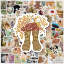10/30/50/100PCS Art Life Cartoon Sticker Aesthetic PVC Decoration Stationery Scrapbooking School Supplies