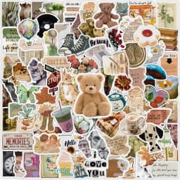 10/30/50/100PCS Art Life Cartoon Sticker Aesthetic PVC Decoration Stationery Scrapbooking School Supplies