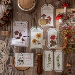Natural plant collection Green Leaf Decorative PET Stickers Scrapbooking Label Diary Stationery Album Phone Cup Journal Planner