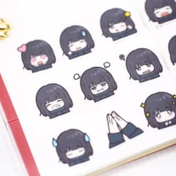 40 Pcs Girl Avatar Hand-painted Student Sister Papers Toys Stickers Flakes Diary Car Decoration Diy Scrapbooking Children