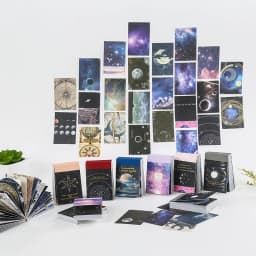 50pcs/1lot Kawaii Stationery Stickers cosmic starry sky  Diary Planner junk journal Stickers Scrapbook Craft Sticker