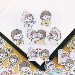 40pcs Sweet Couple 4 Cute Kawaii Self-made Fashion Girl Scrapbooking Stickers /Decorative Sticker /DIY Craft Photo Albums