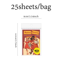 50pcs Vintage Beauty Series Retro Character Stickers Handbook Collage DIY Scrapbooking Envelopes Postcards Photo Frames Planner