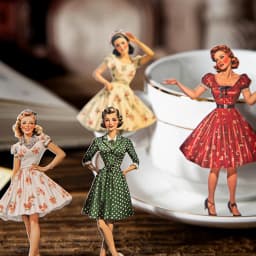 50pcs Vintage Beauty Series Retro Character Stickers Handbook Collage DIY Scrapbooking Envelopes Postcards Photo Frames Planner