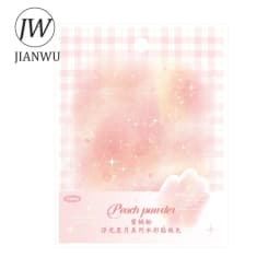 JIANWU Floating Stars and Moon Series Watercolor Landscaping Material Collage PET Sticker Creative DIY Journal Stationery