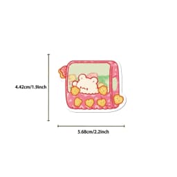10/30/50PCS Cute Pink Food PVC Sticker Aesthetic Decoration Scrapbooking Korean Stationery Supplies