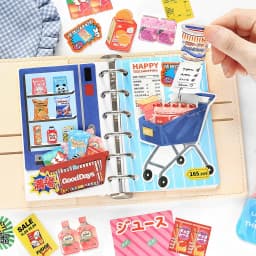 25pcs Kawaii Creative Cosmetics Small Appliance Stickers Material Pack DIY Diary Handmade Scrapbook Aesthetic Supplies