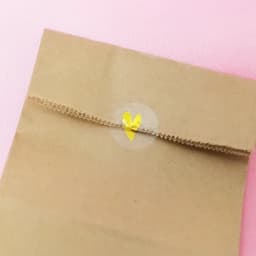 500 Pcs/roll Transparent Gold Heart Adhesive Sticker Cute Sealing Label Sticker for Envelope Gift Decor Stationery Sticker