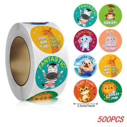 100-500pcs Teacher Reward Sticker Motivational Phrases Stickers for School Student Classic Cute Stationery Stickers