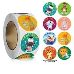 100-500pcs Teacher Reward Sticker Motivational Phrases Stickers for School Student Classic Cute Stationery Stickers