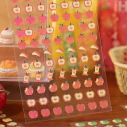 2sheets Kawaii Apple Bobo Series Die Cutting Stickers DIY Diary Album Scrapbook Phone Case Planner Handbook Aesthetic Supplies