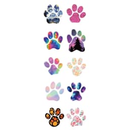 100-500pcs Dog Footprints Mobile Phone Cartoon Cute Girl Heart Graffiti Decorative Hand Tent Sticker for Children,parties,kennel