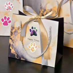 100-500pcs Dog Footprints Mobile Phone Cartoon Cute Girl Heart Graffiti Decorative Hand Tent Sticker for Children,parties,kennel