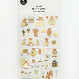 Korean Import Brand Suatelier Kawaii Bear Daily Life Paper Stickers Scrapbooking Diy Journal Stationery Sticker Deco Aesthetic