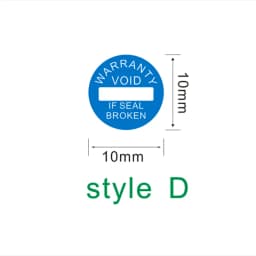 Factory Wholesale Warranty Seal Label Safety Protection Sticker Void If Seal Broken Damaged Shredded Paper Small Batch Custom