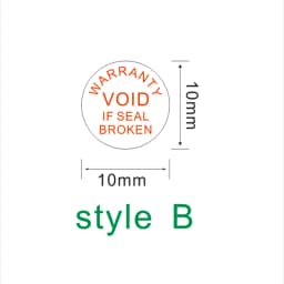 Factory Wholesale Warranty Seal Label Safety Protection Sticker Void If Seal Broken Damaged Shredded Paper Small Batch Custom