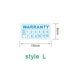 Factory Wholesale Warranty Seal Label Safety Protection Sticker Void If Seal Broken Damaged Shredded Paper Small Batch Custom