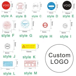 Factory Wholesale Warranty Seal Label Safety Protection Sticker Void If Seal Broken Damaged Shredded Paper Small Batch Custom