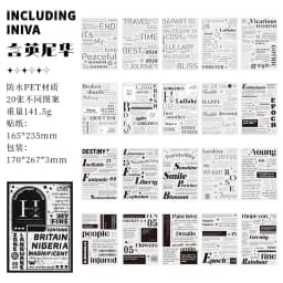 Korea INS English Alphabet Large size sticker book,DIY Scrapbook supplies Collage,Diary Stickers,School Stationery Decoration