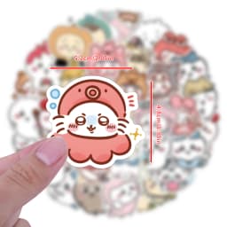 60pcs Cartoon Chiikawa Stickers Laptop Phone Case Luggage Notebook Guitar DIY Graffiti Cute Jiikawa Decal Sticker Kids Toy