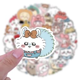 60pcs Cartoon Chiikawa Stickers Laptop Phone Case Luggage Notebook Guitar DIY Graffiti Cute Jiikawa Decal Sticker Kids Toy